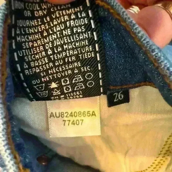 7 for All Mankind Women's Cropped Jo Wide leg flare jeans Size 26 - Picture 9 of 10